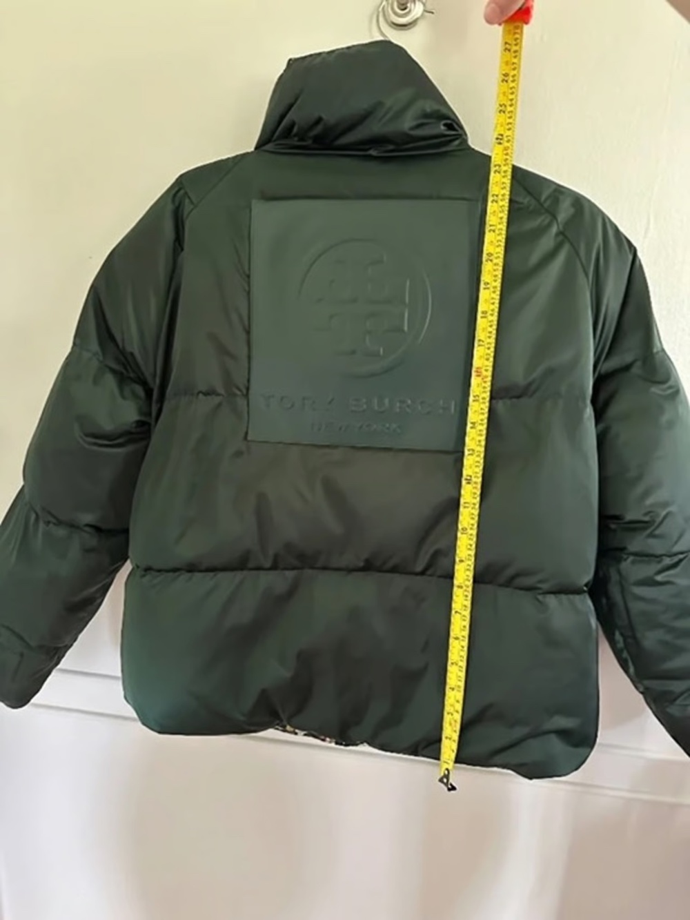 Tory Burch Heavy-fill Goose Down Reversible Floral Puffer Jacket in Forest Green - Picture 7 of 10